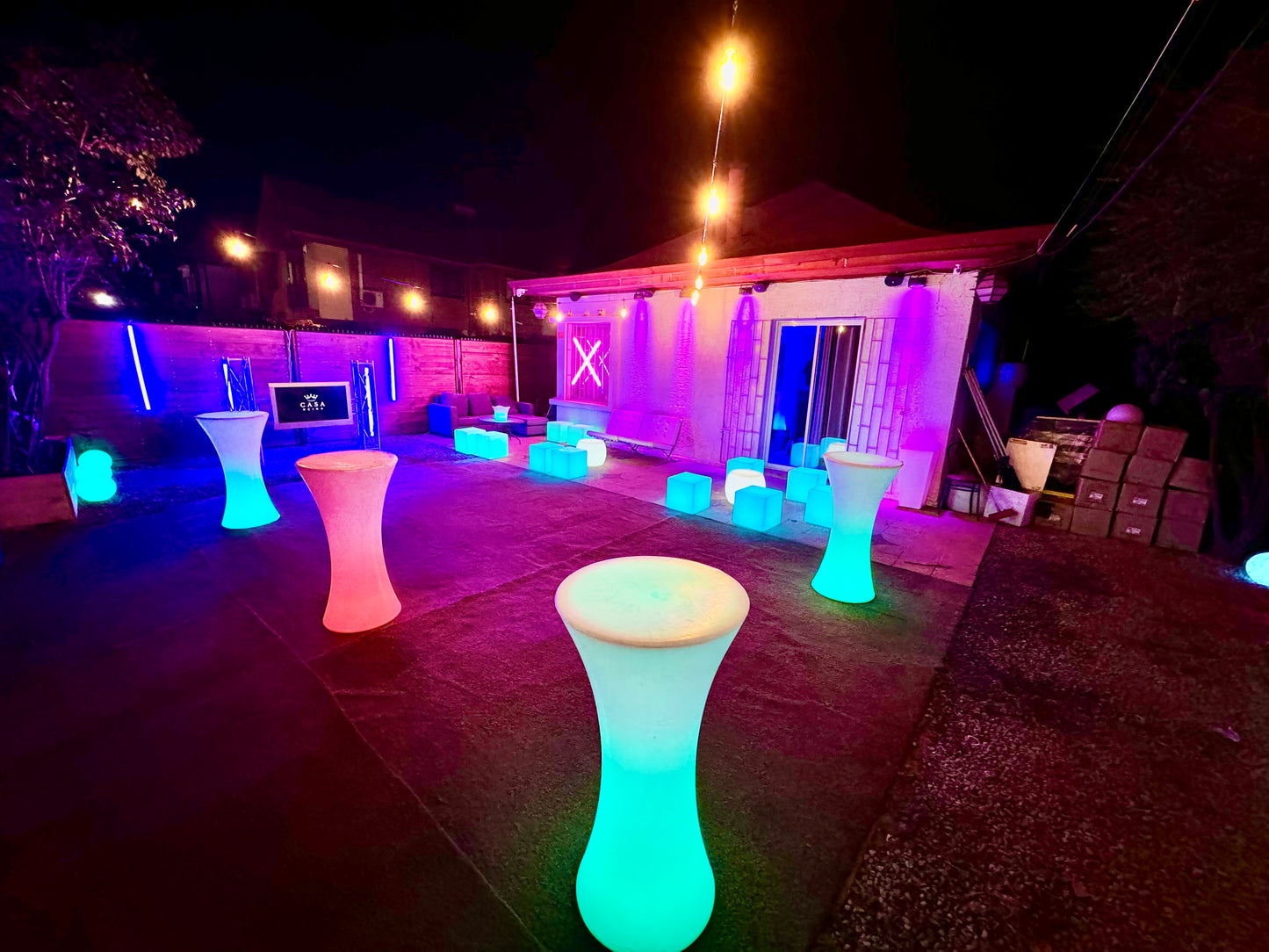 Mesa alta Led